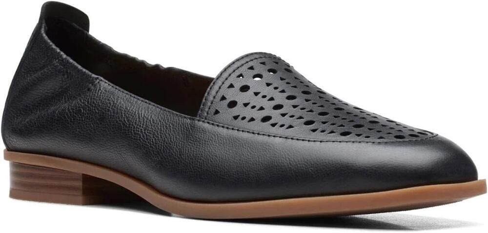 Clarks Sarafyna Sky Black Leather Women’s